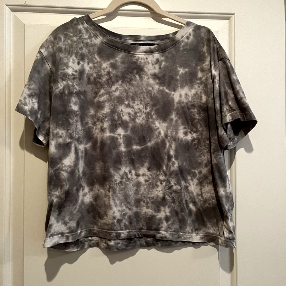 Shore cropped tie dye t-shirt